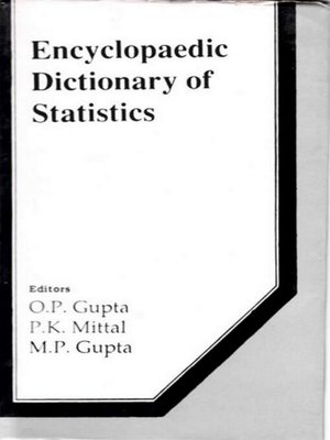 cover image of Encyclopaedic Dictionary of Statistics
